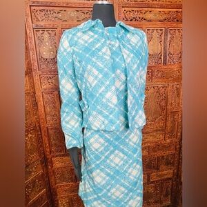 Vintage 1950’s Polly Adam’s Plaid Skirt Suit